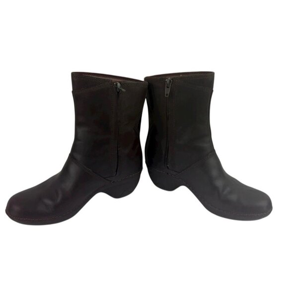*Merrell Emma Boots Womens 6 Brown Brunette Leather Comfort Mid Calf Zip Winter - Picture 10 of 13